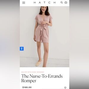 Hatch Collection Nurse to Errands Romper
